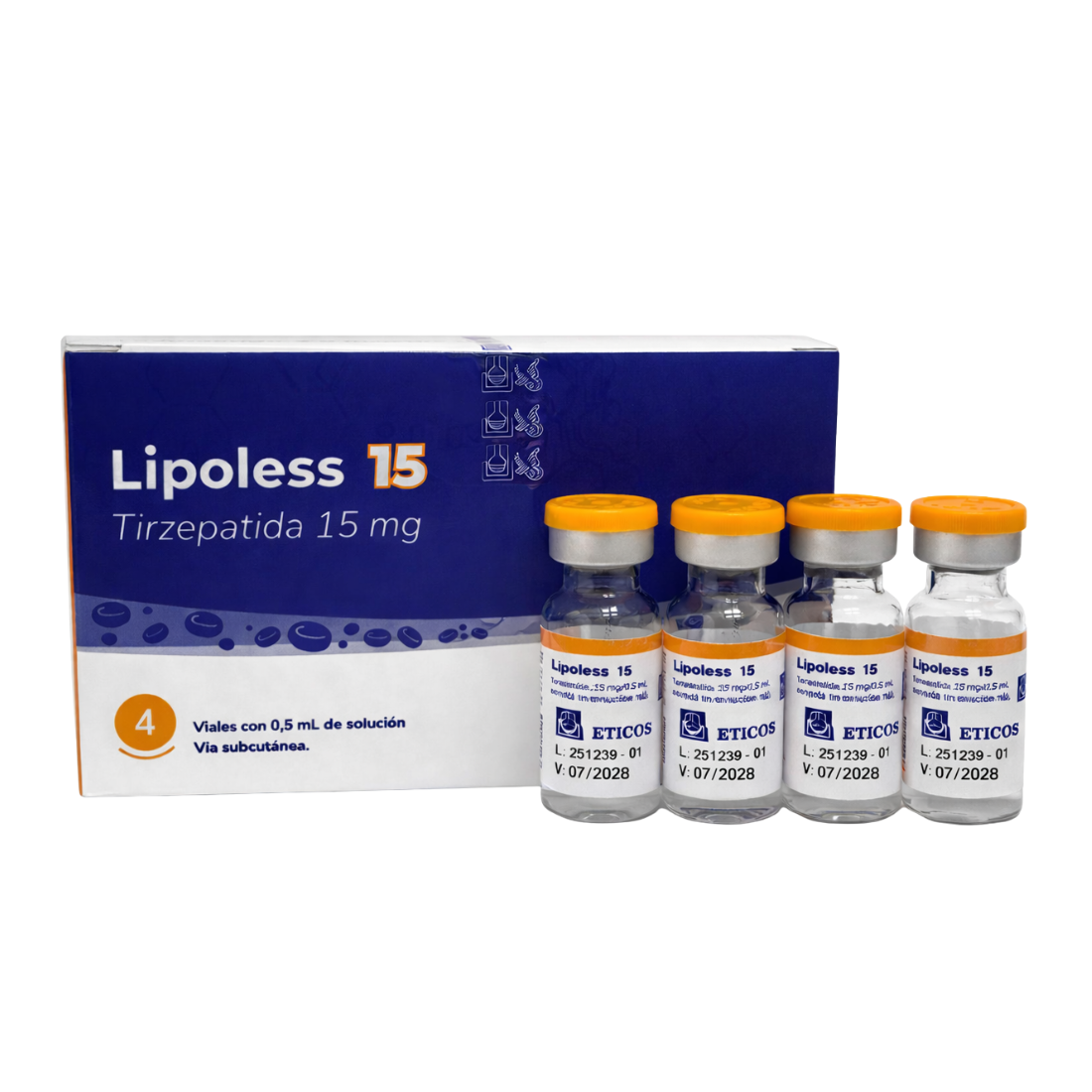 TIRZE LIPOLESS 15MG - 4 VIAL